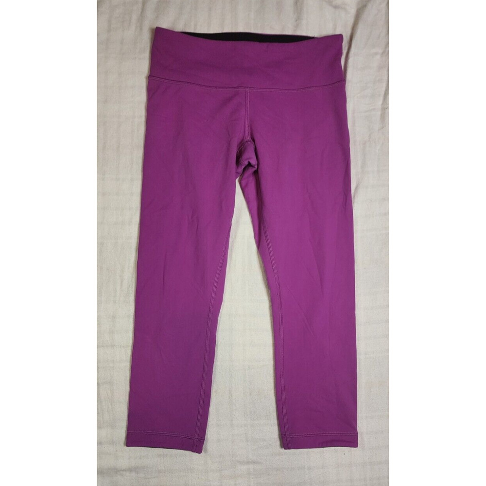 Lululemon Align High Rise 21" inseam Crop Leggings Sonic Pink Size 6